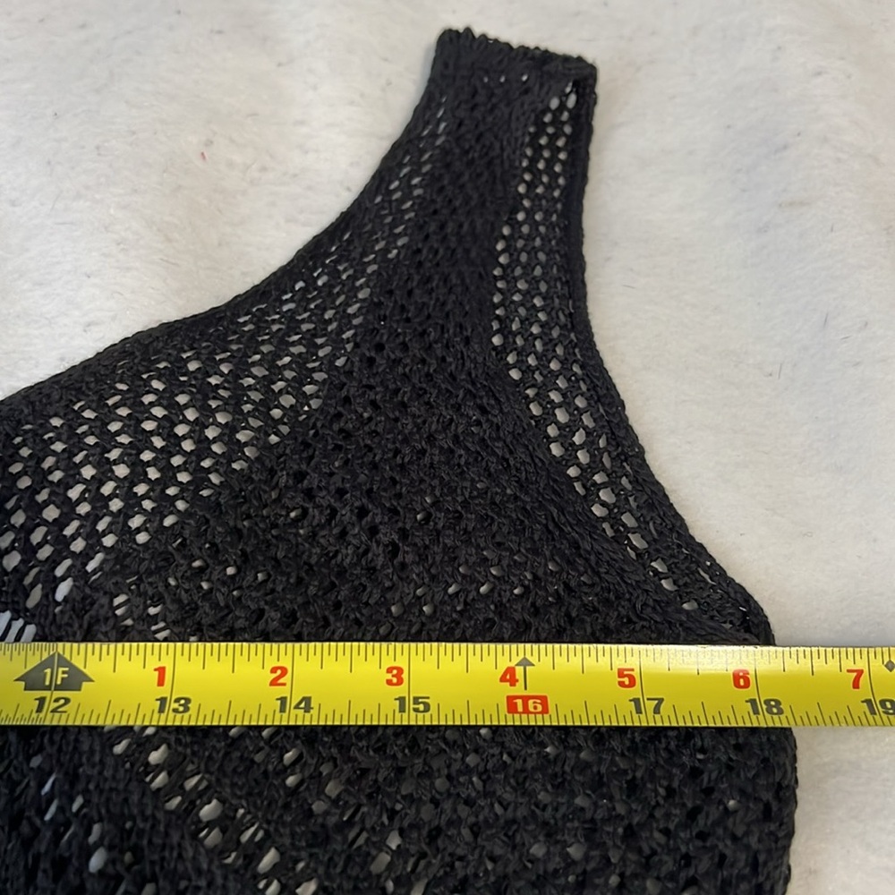 Cupshe Black V-Neck Swim Coverup NWT - S - Picture 4 of 10
